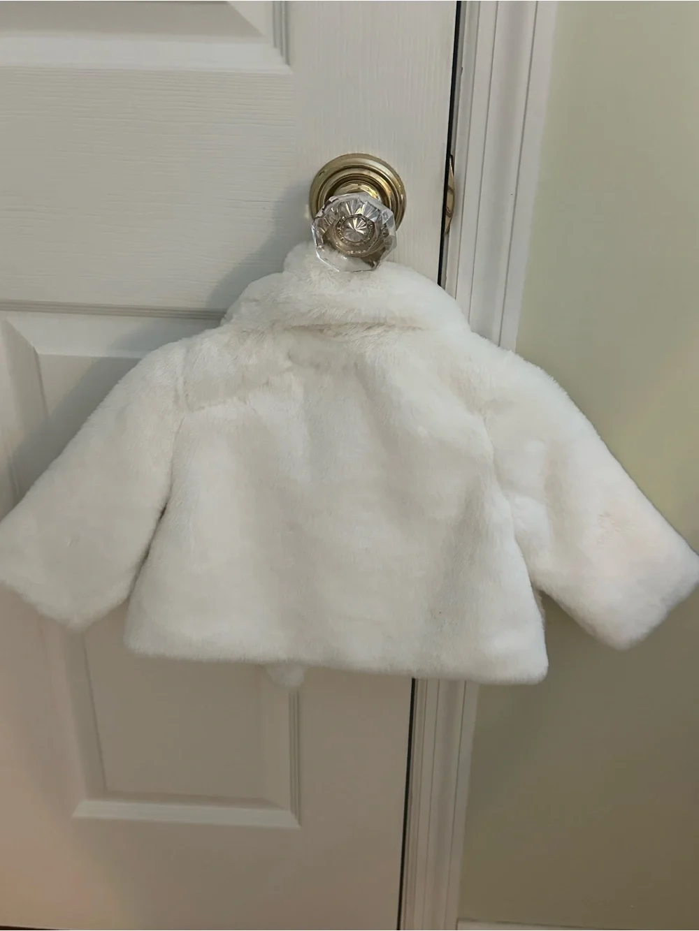 The Children's Place Ivory Faux Fur Coat